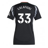 Camiseta Arsenal Riccardo Calafiori #33 Segunda Equipación Replica 2024-25 para mujer mangas cortas